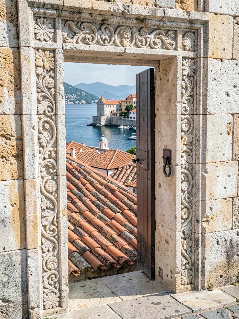 Medieval doorway detail