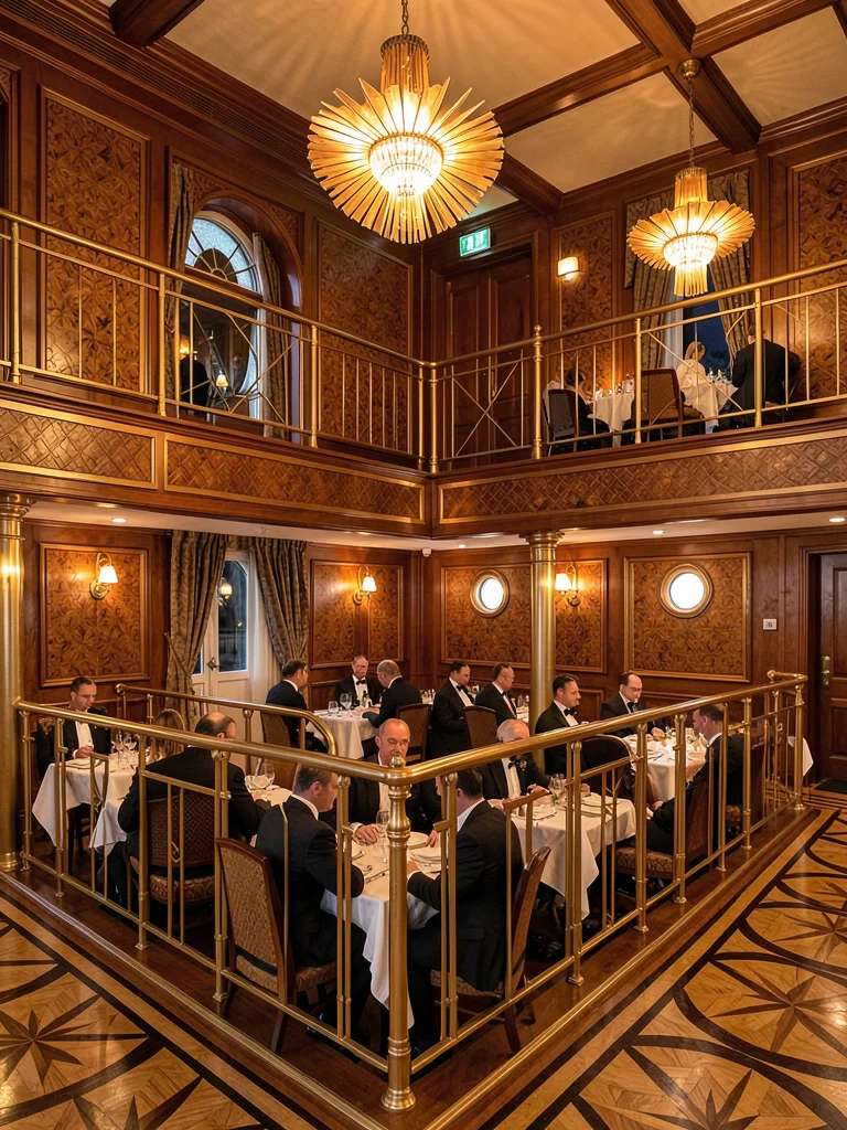 Mezzanine Balcony Overlooking Grand Dining Salon