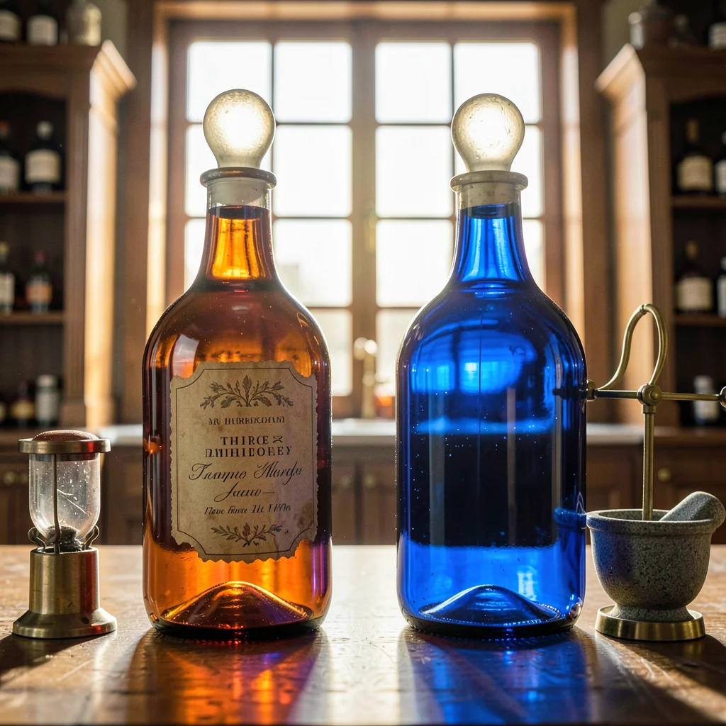 Apothecary Show Globe Symmetrical Pair