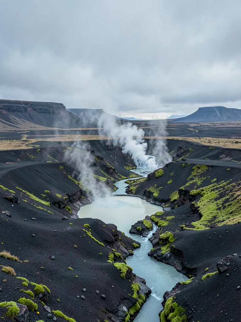 Geothermal Hot Spring in Barren Valley