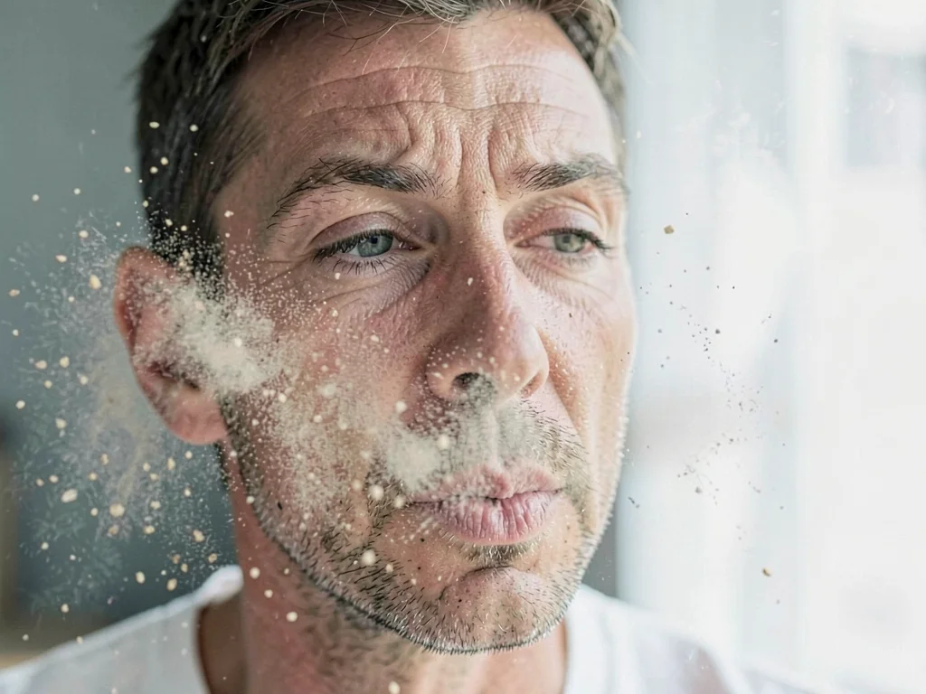 Sneeze particles