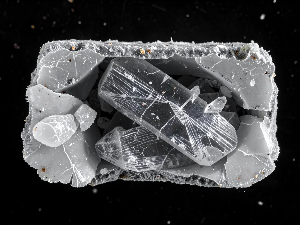 Crystal habit variation in same compound