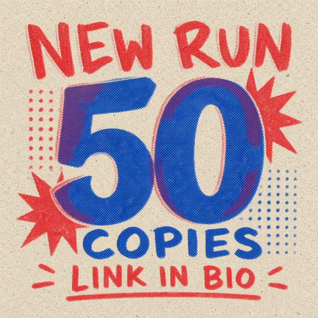 Riso print run announcement