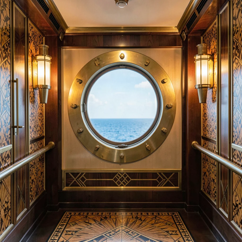 Porthole Framing Open Sea Circle
