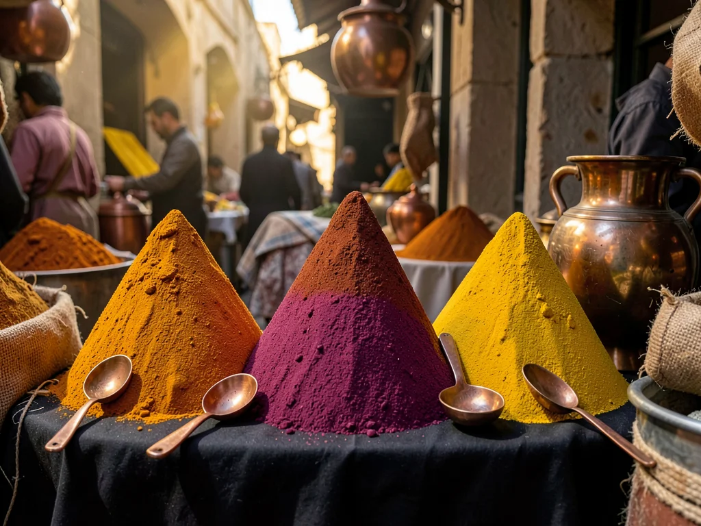 Five Spice Cones on Dark Linen