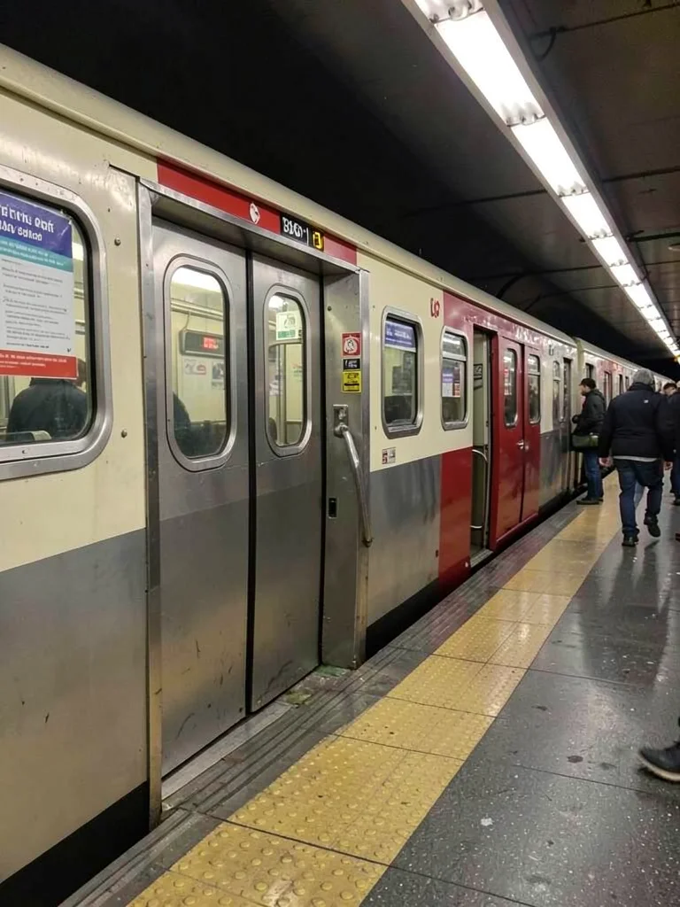 Subway doors closing