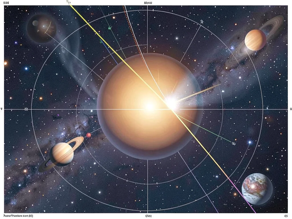 Exoplanet transit detection diagram