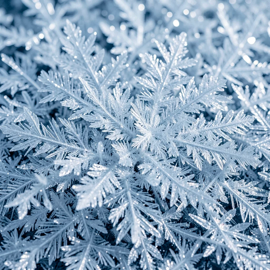 Ice crystal formation
