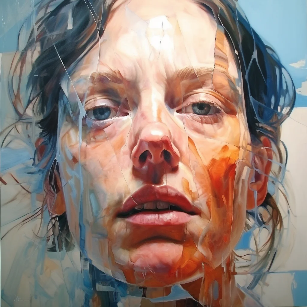Painting portrait by Jenny Saville. che guavara