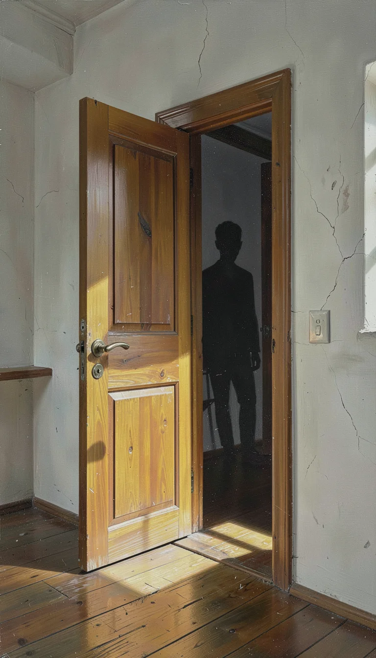 Oil painting of an interior, muted palette, the tradition of Northern European i