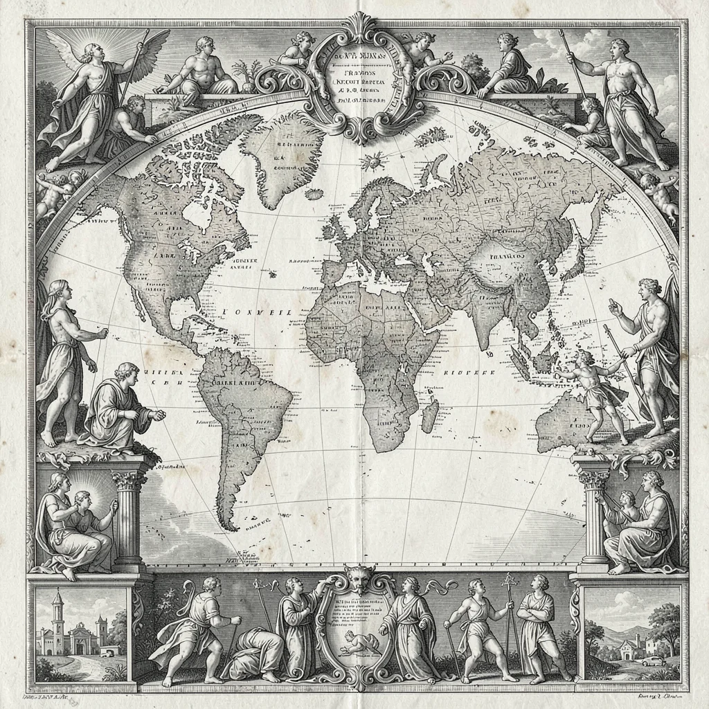 Geography mapping the known world