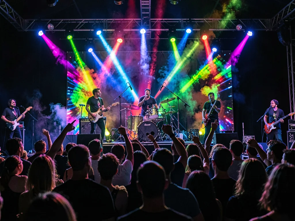 Band performance with dramatic gels