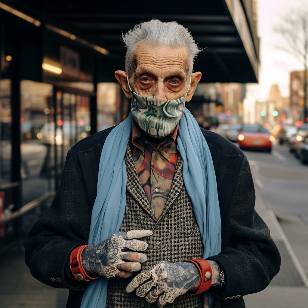 Street photo in the style of Vivian Maier The tales o