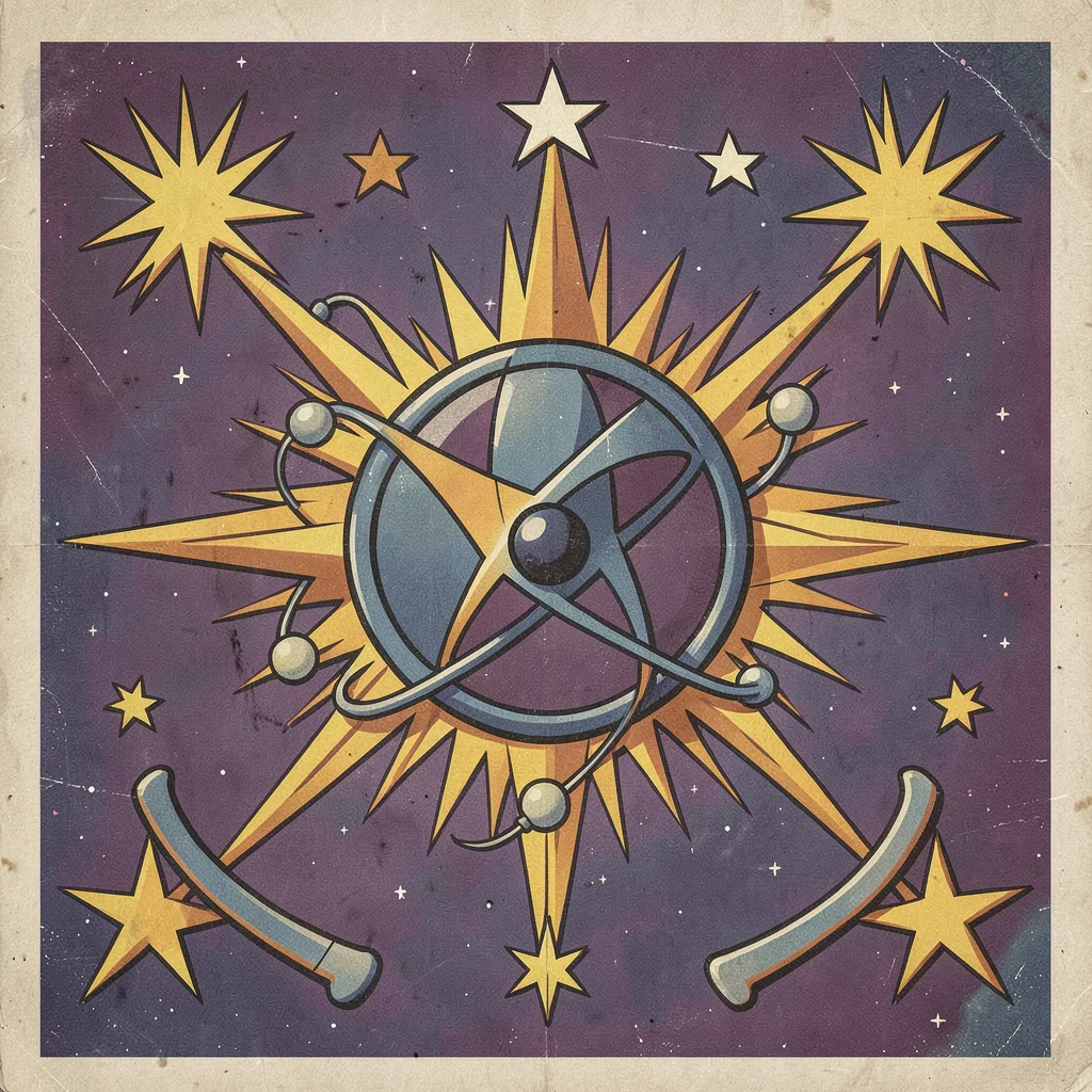 Atomic age atom symbol