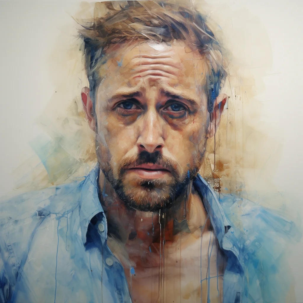 Painting portrait by Jenny Saville. ryan gosling