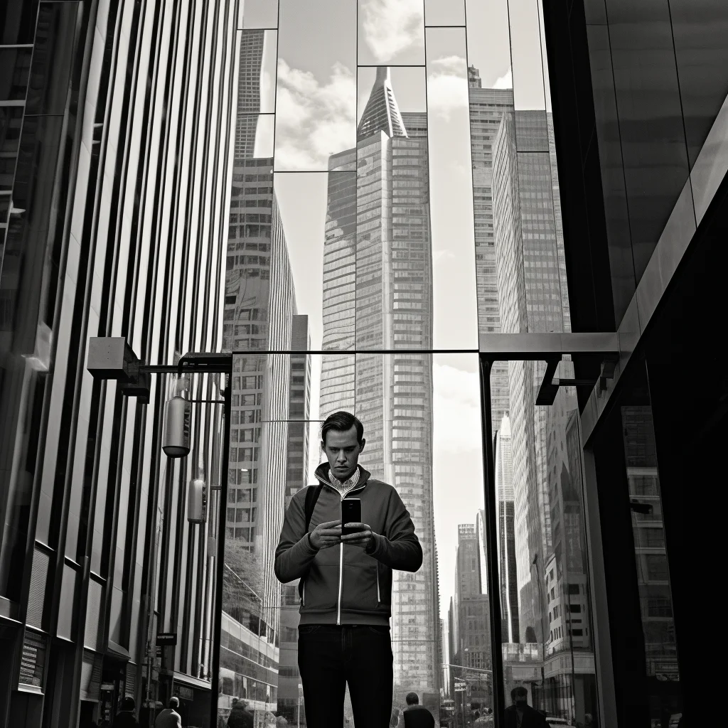 Street photo in the style of Vivian Maier A modern-da