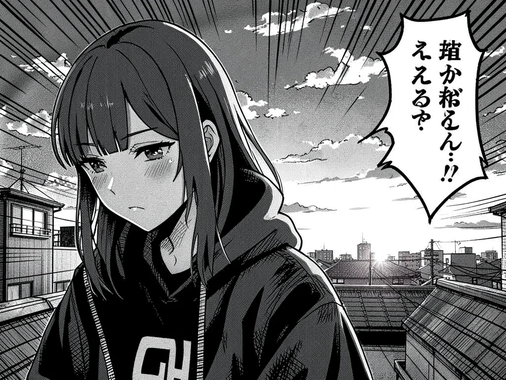 Rooftop confession scene