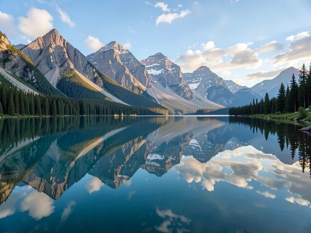 Lake perfect mountain mirror