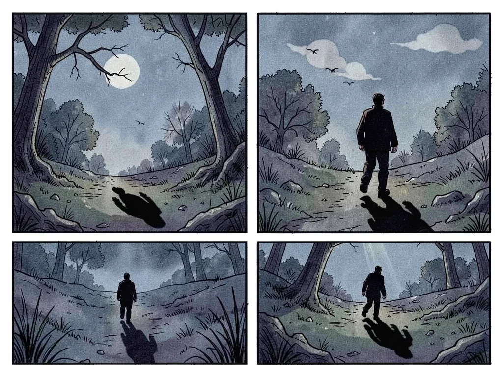 Leaving shadow behind