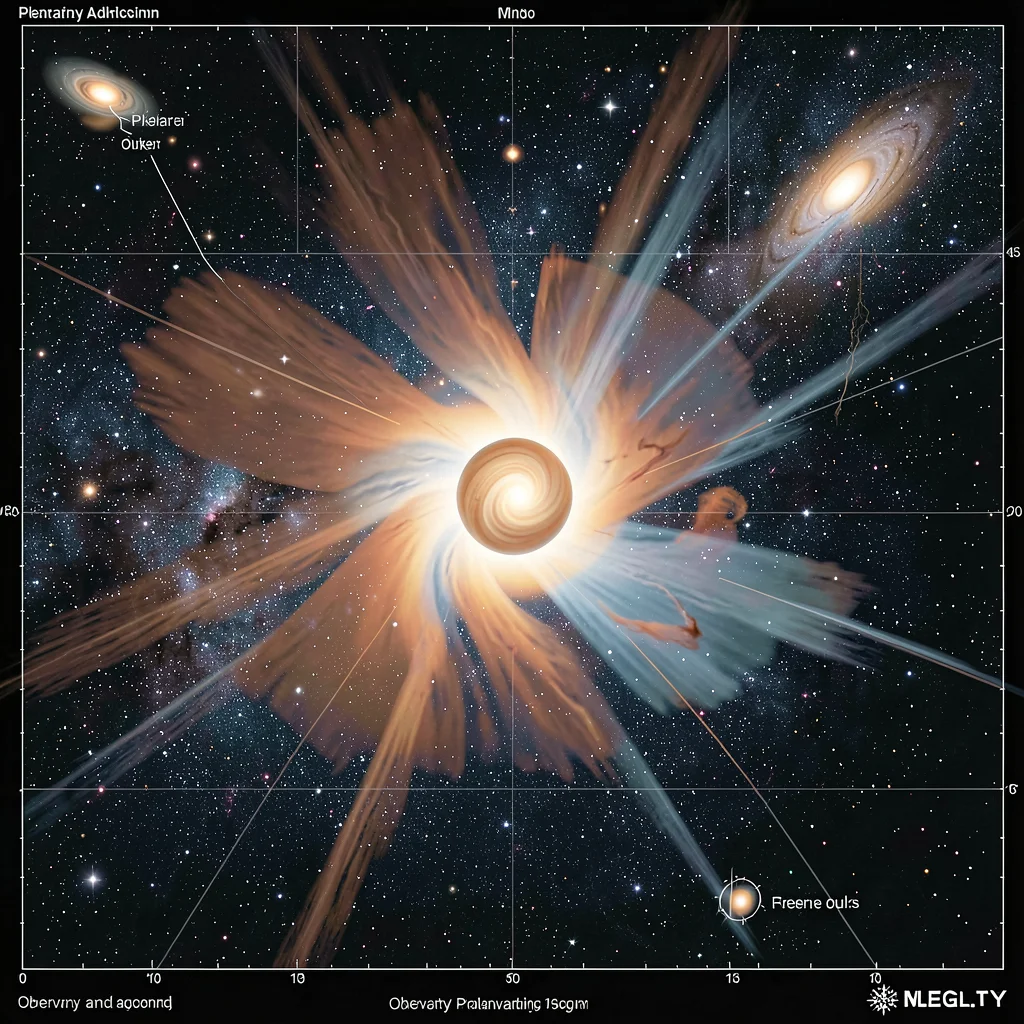 Planetary nebula astronomical diagram