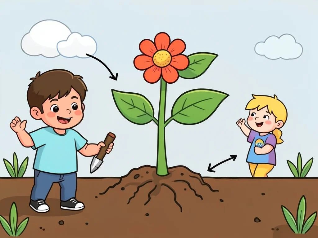 How plants grow from seed diagram