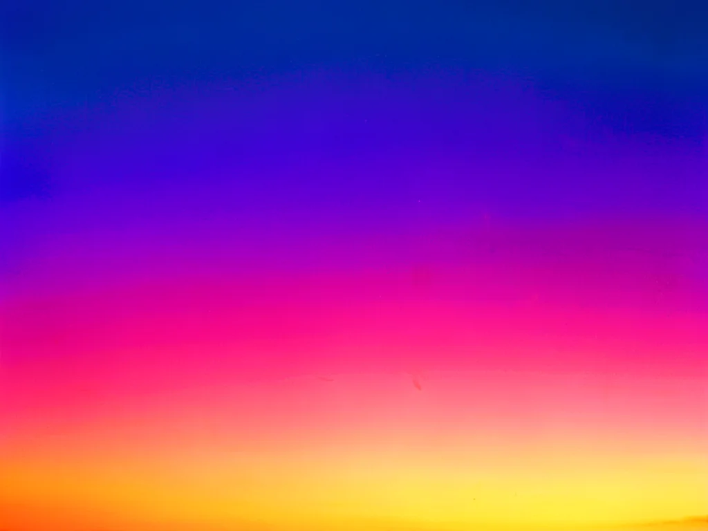 Gradient sunset as color study