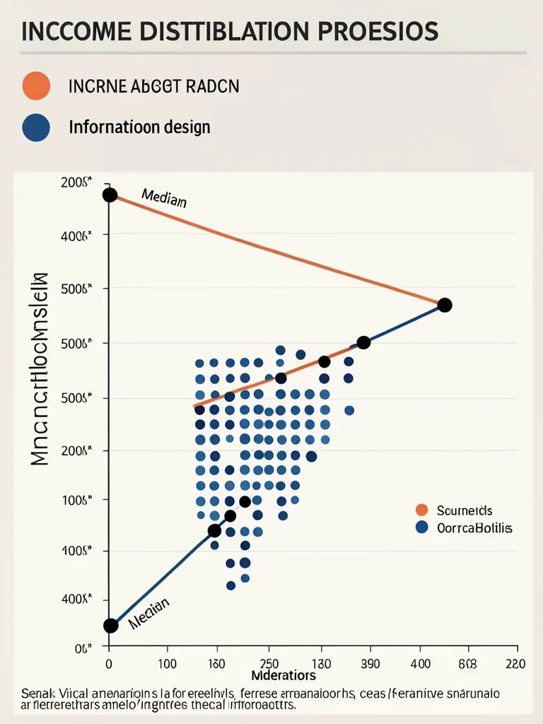 Income distribution dot plot