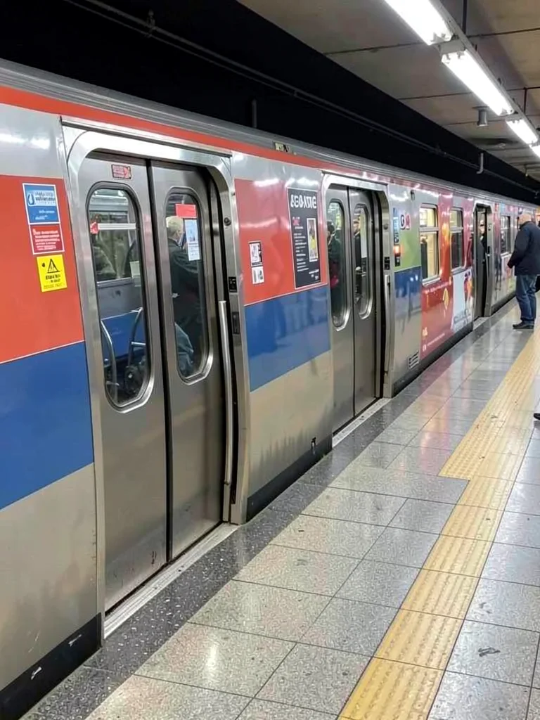 Subway doors closing