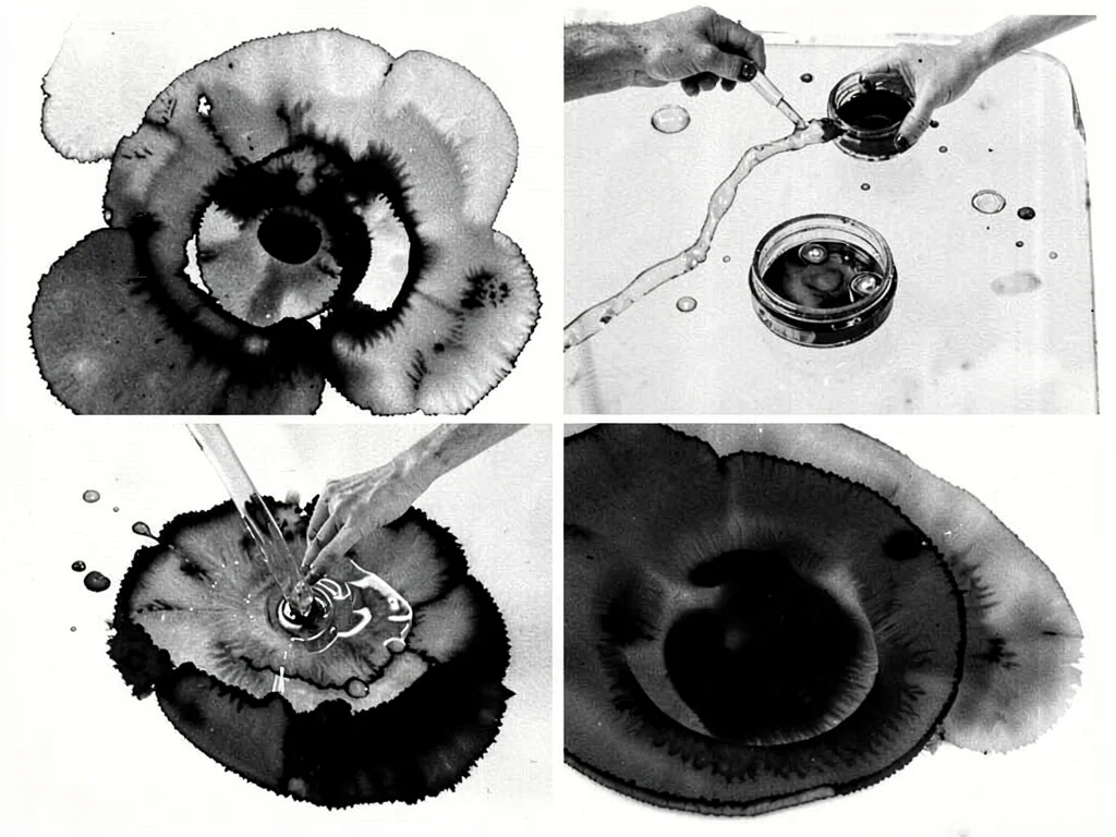 Ink meeting different water temperature