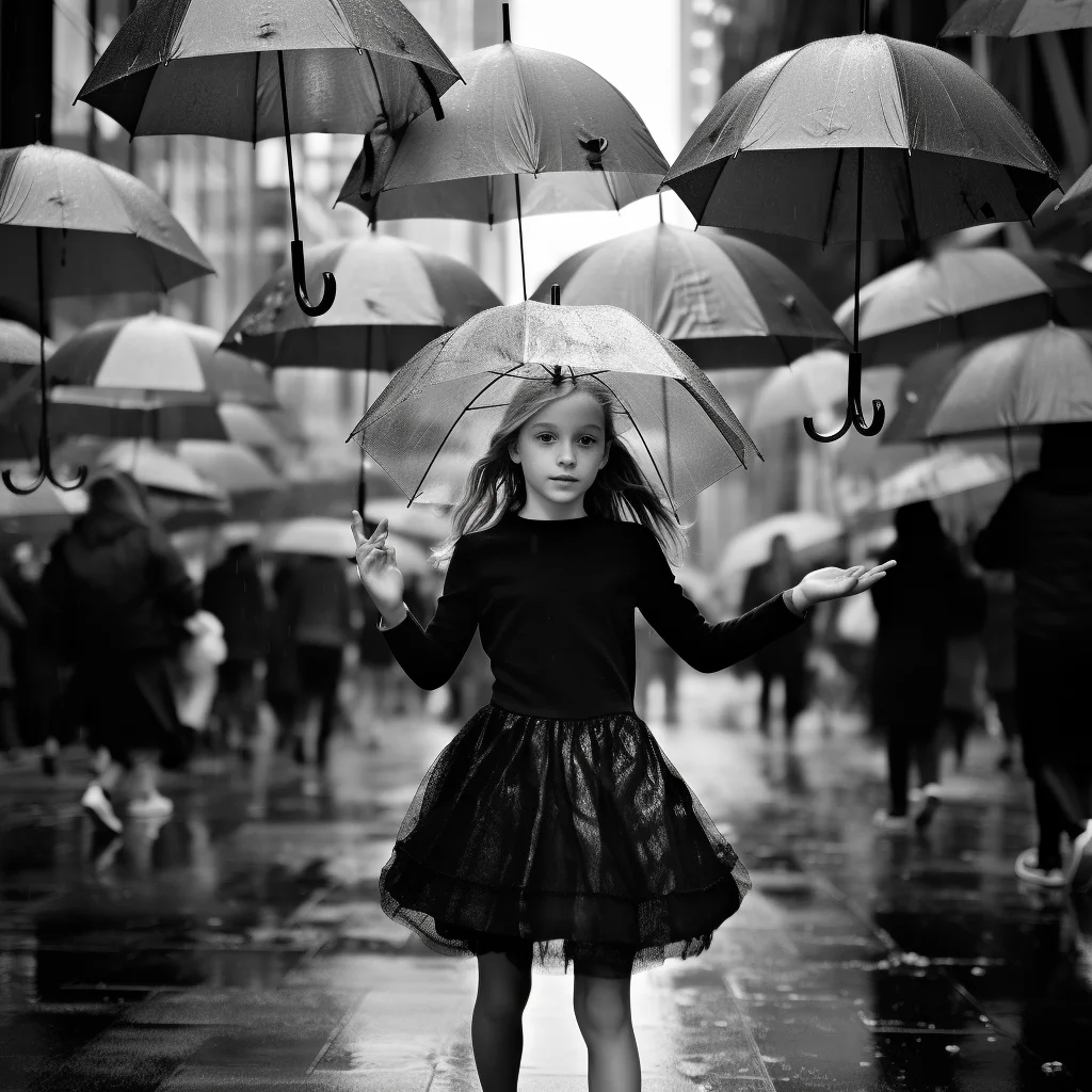 Photo in the style of Vivian Maier 2020 - Raindrop Ba
