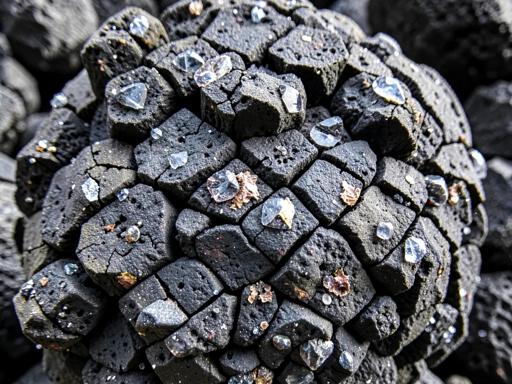 Breadcrust bomb showing expansion crack texture