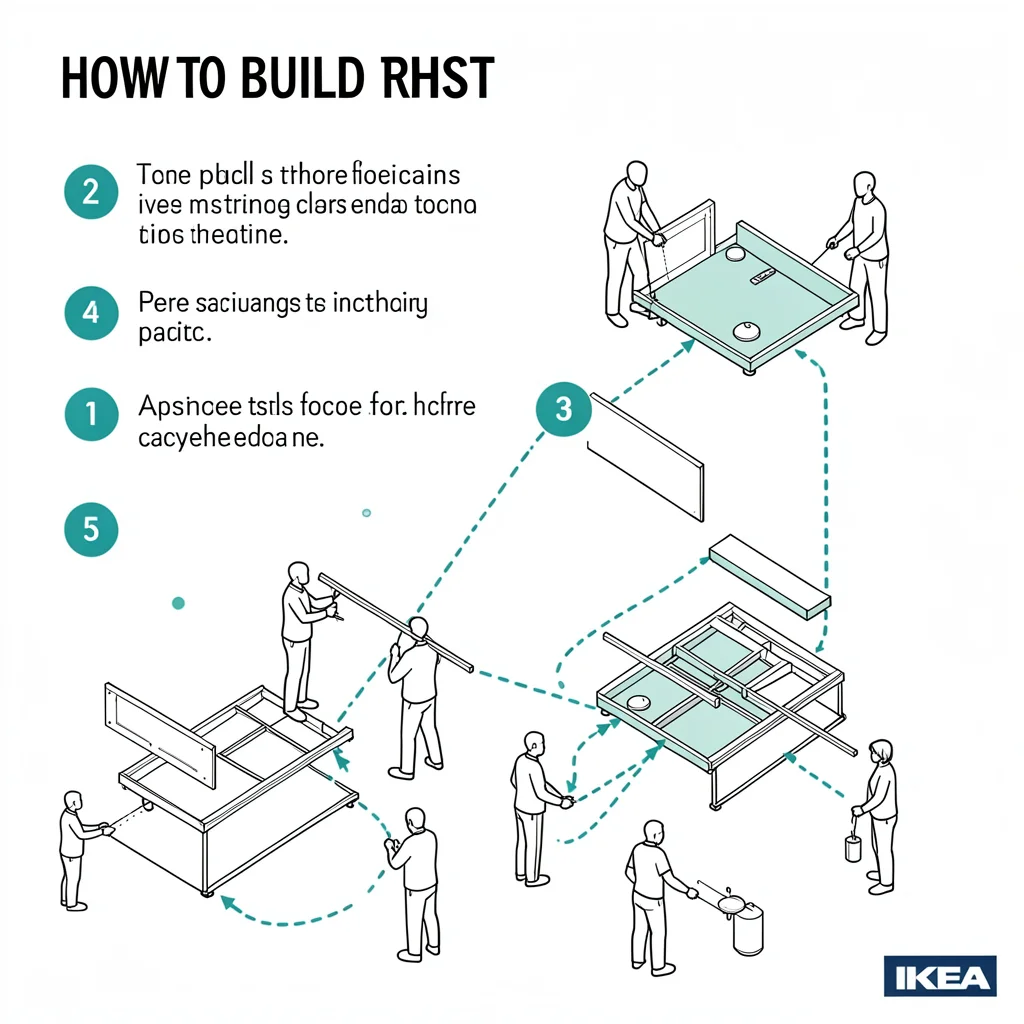 How to build trust diagrammed with numbered steps and dotted connection lines