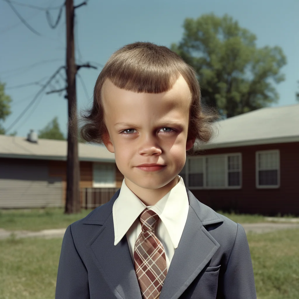 Awkwardfamilyphotos.com suburban kid with long forehe