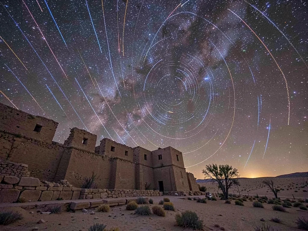 Trails above ancient fort ruins