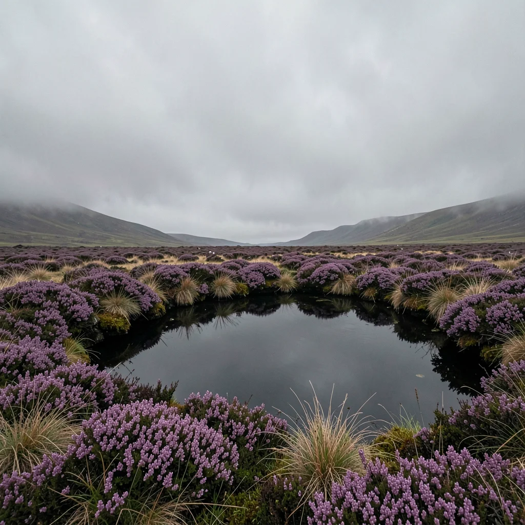 Dark Pool with Heather Reflection