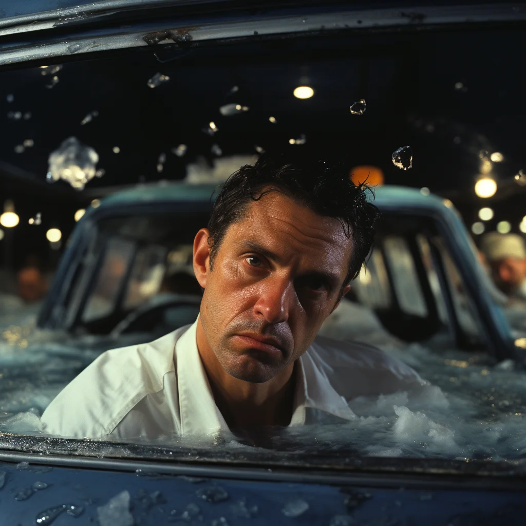 Film still strange taxi passenger. Movie directed by