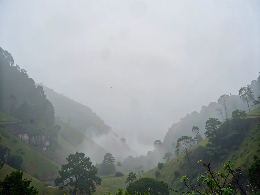 Smog in valley overnight