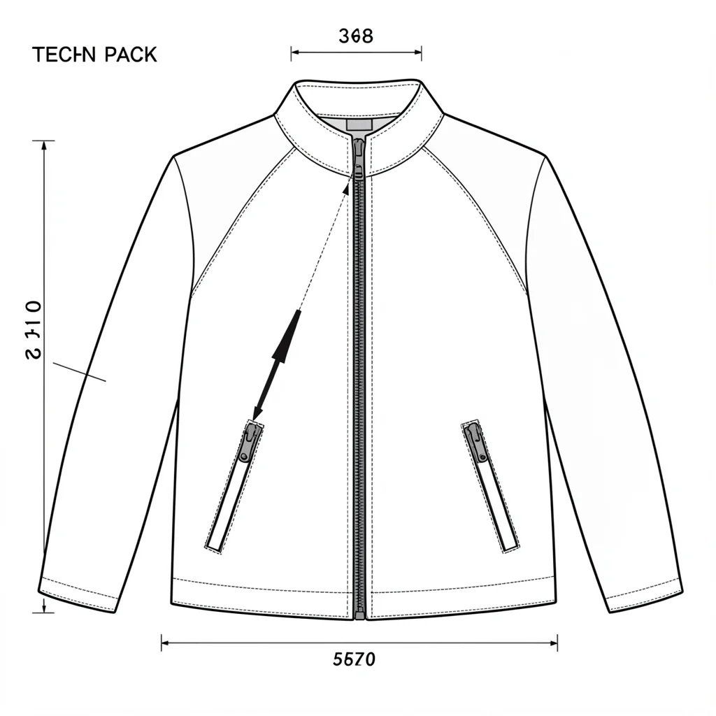 Jacket raglan sleeve zipper