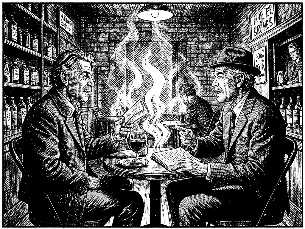 Beatnik poetry reading