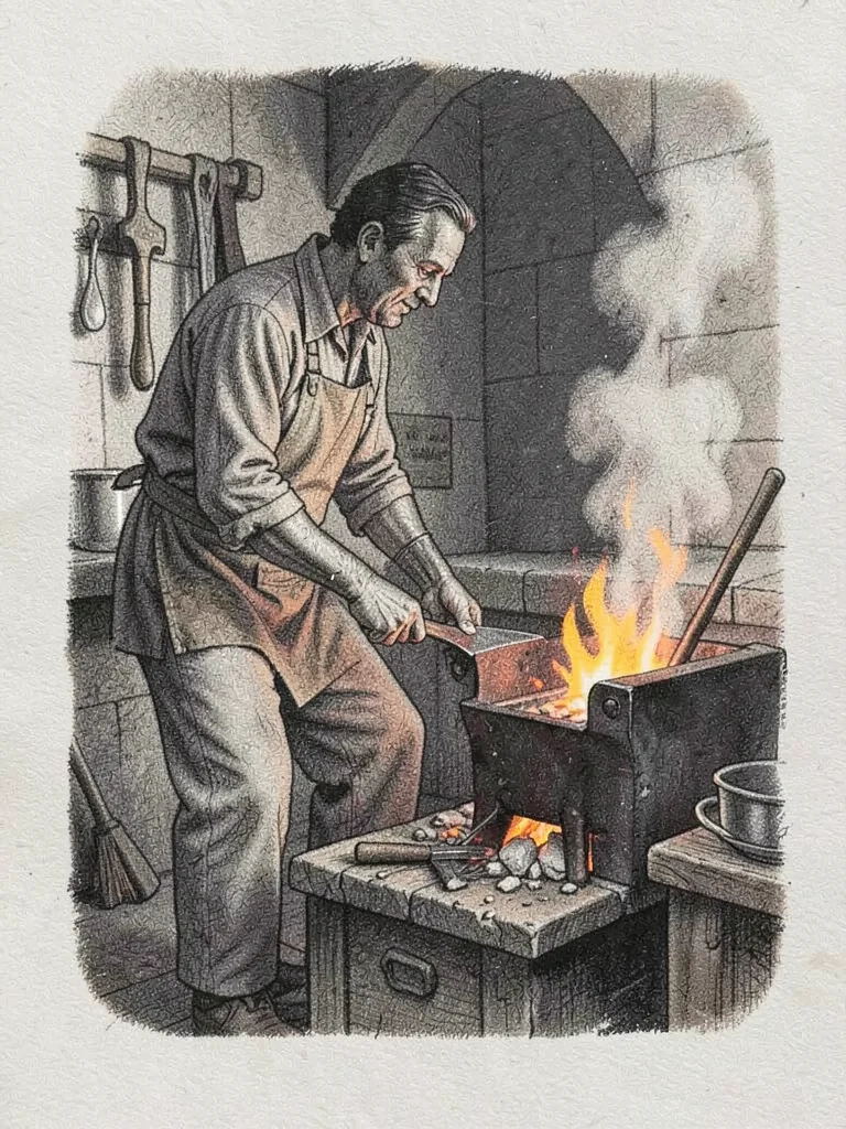 Blacksmith at the forge