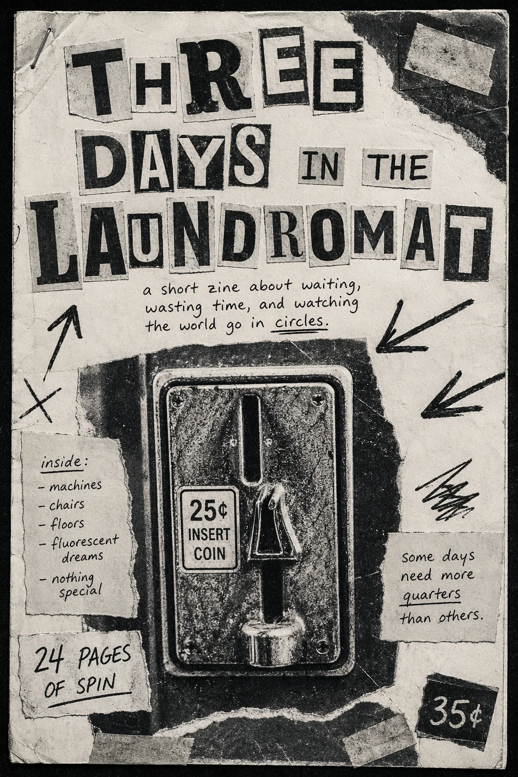 Three Days in the Laundromat zine cover