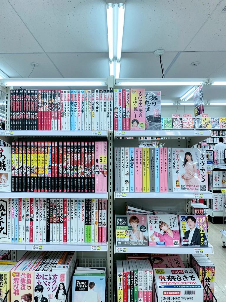 Magazine Rack Spine Color Gradient