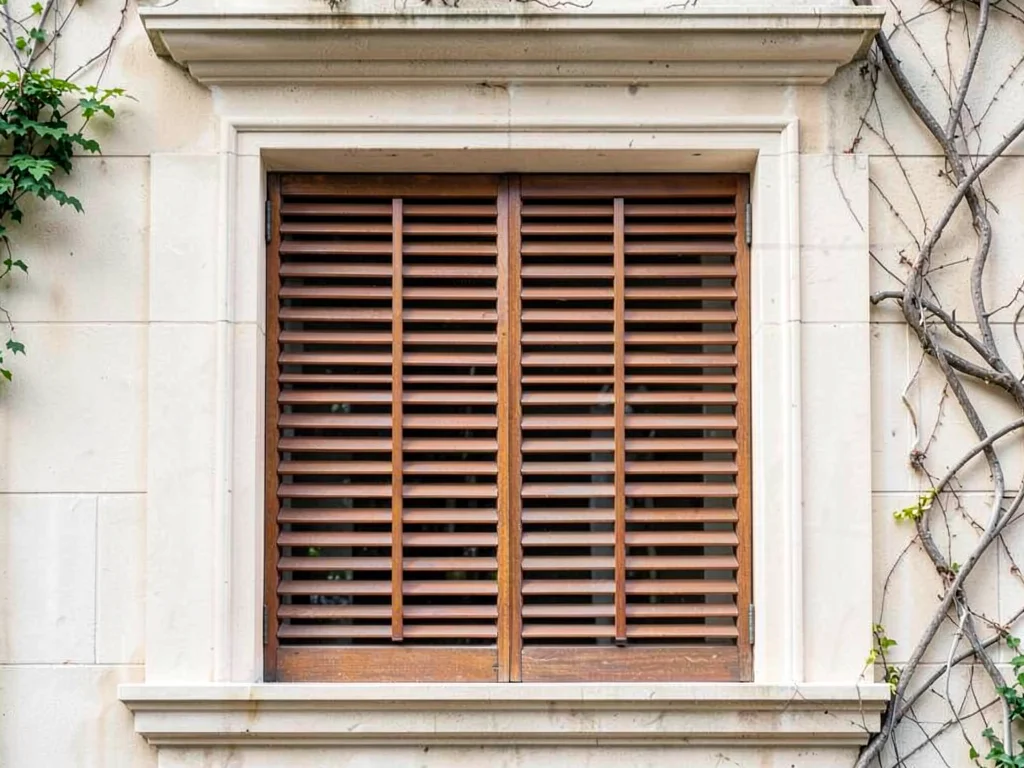 Venetian blind window pattern