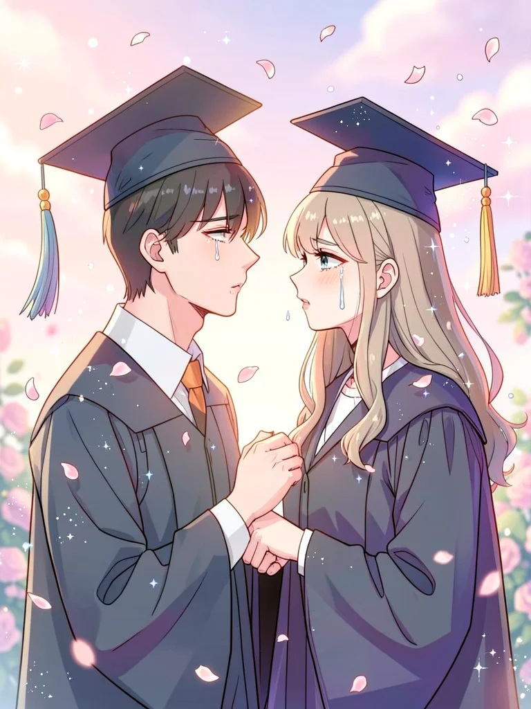 Tearful graduation farewell