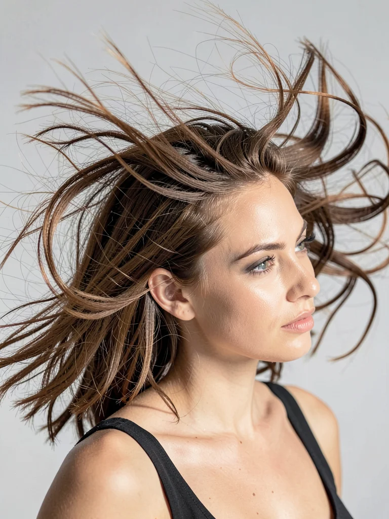 Hair in motion