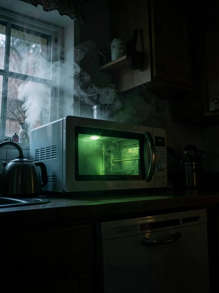 Microwave 3AM Green Glow