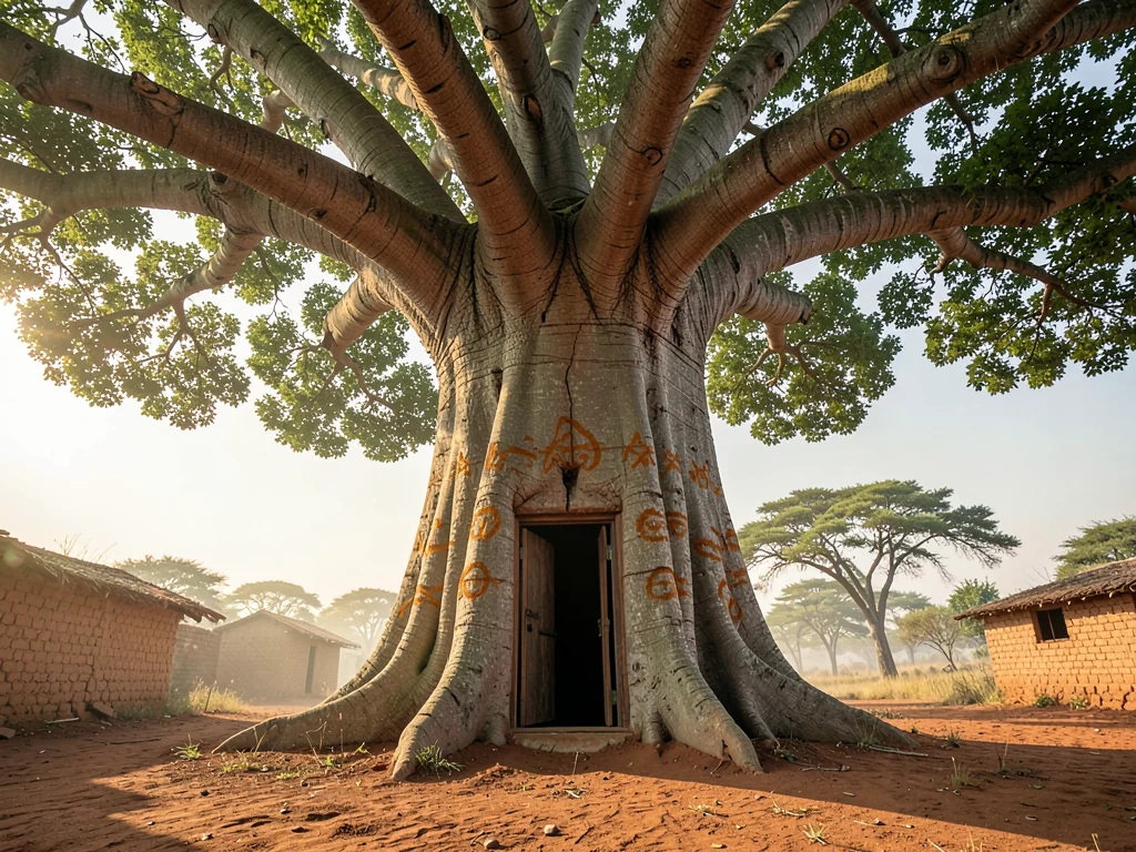 Sacred Baobab at Dawn