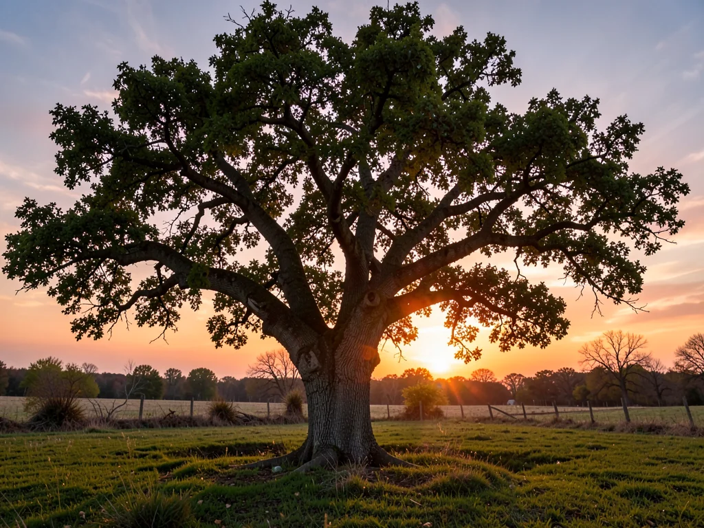 Tree form against dawn