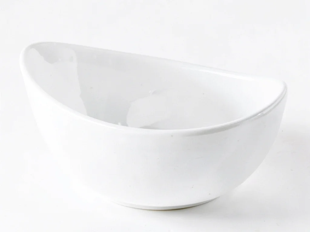 Porcelain white curve simple
