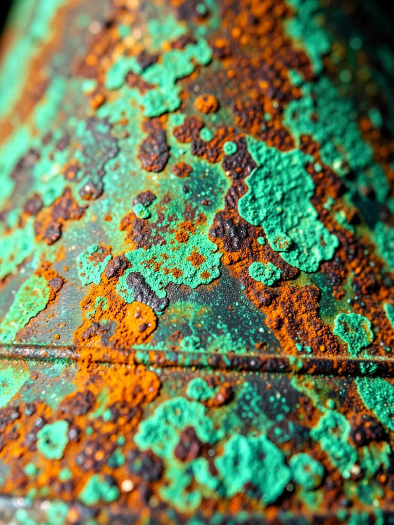 Bronze school bell with age patina, last day ringing, verdigris detail